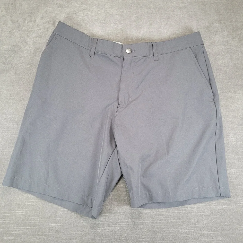 Adidas Golf Shorts Mens 36 Gray Ultimate365 Performance Stretch Flat Front